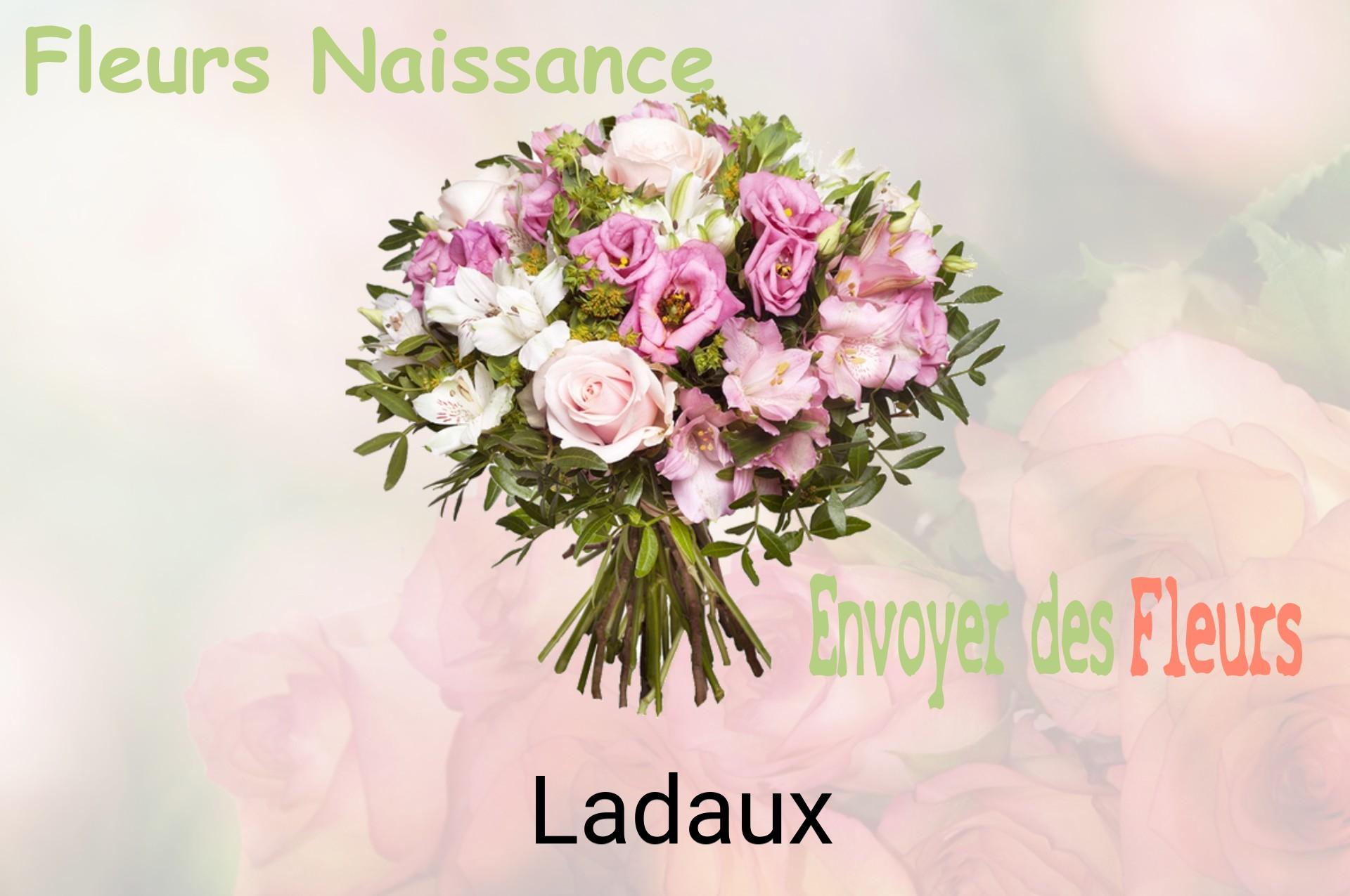 Bouquet de fleurs de naissance livré à Ladaux